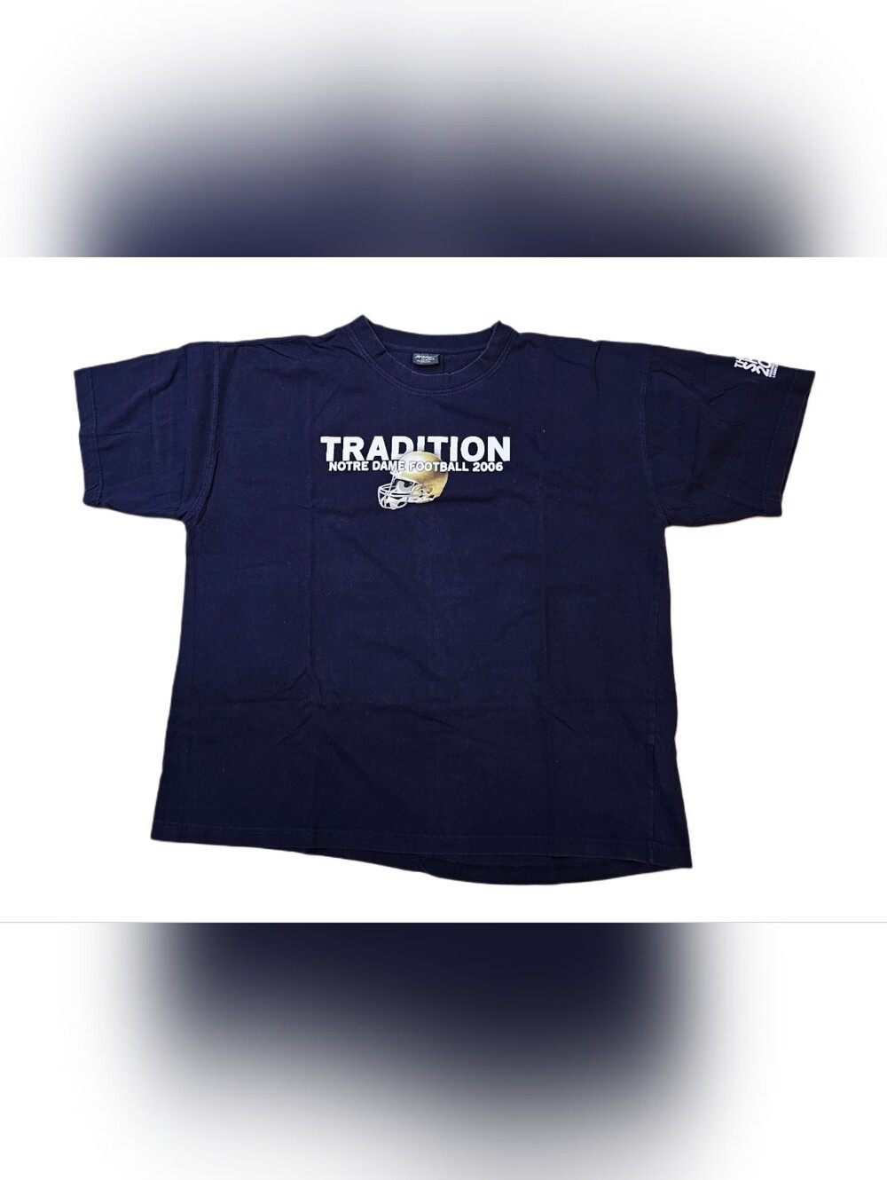 Notre Dame Fighting Irish Football T-Shirt 2006 The Shirt Tradition Blue Men 2XL